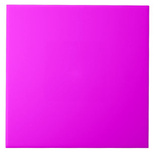 Modern Solid Pink Magenta Ceramic Tile
