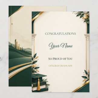 Modern Son's College Graduation Card