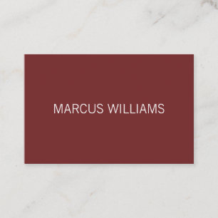 Modern Sophisticated / Deep Red / White Texture Business Card