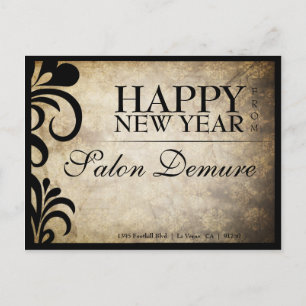 Modern Sophisticated Designer Salon Postcard