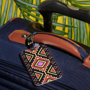 Modern Southwest Diamonds Style Luggage Tag