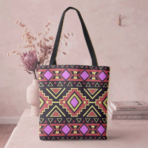 Modern Southwest Diamonds Style Tote Bag