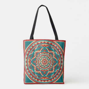 Modern Southwest Mandala Tote Bag