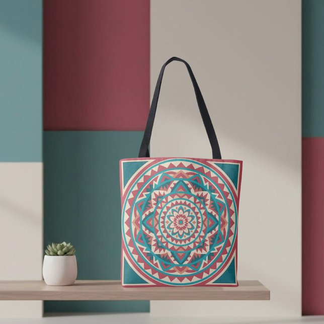 Modern Southwest Mandala Tote Bag (Creator Uploaded)