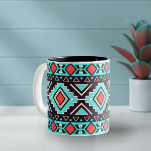 Modern Southwest Style Two-Tone Coffee Mug