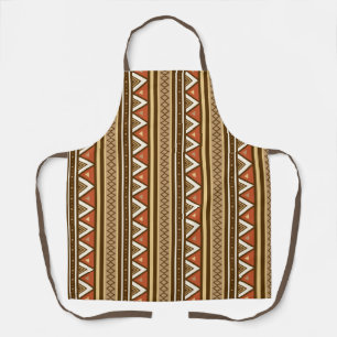 Modern Southwestern Geometric, Brown, Tan & Rust Apron