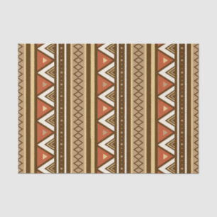 Modern Southwestern Geometric, Brown, Tan & Rust Tissue Paper
