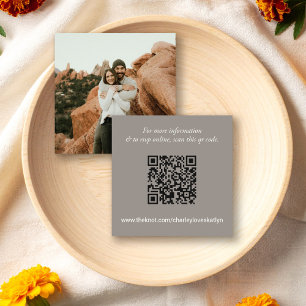 Modern Southwestern QR Code RSVP Card