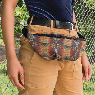 Modern Southwestern Tribal Art Pattern Fanny Pack