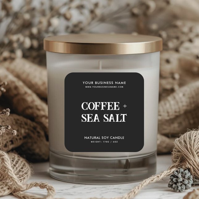 Modern soy wax candle product label (Creator Uploaded)