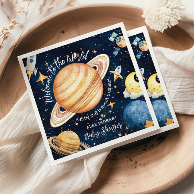 Modern Space Outer Galaxy  Napkin (Creator Uploaded)