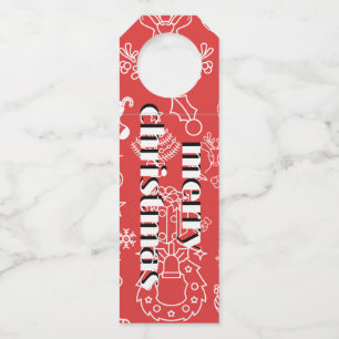modern Sparkle and Cheer: Christmas party Bottle Tag