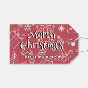 modern Sparkle and Cheer: Christmas party Gift Tags