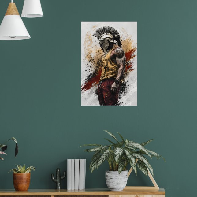 Modern Spartan Warrior – Ancient Strength Modern B Poster (Living Room 1)
