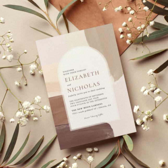 Modern Spiced Terra Cotta | Boho Wedding Invitation (Creator Uploaded)