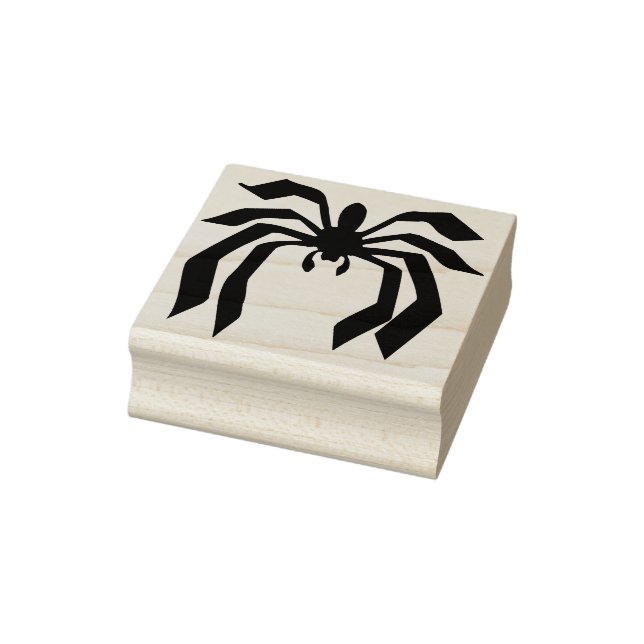 Modern spider silhouette art stamp (Stamp)