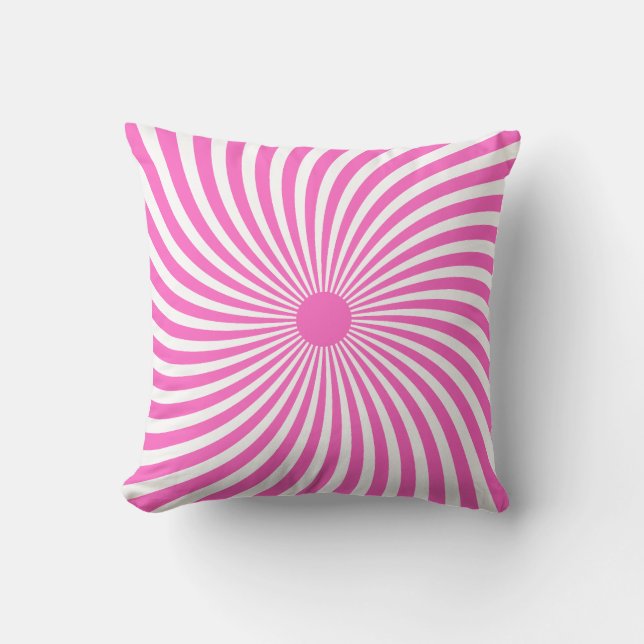 Modern Spiral Throw Pillow: A Touch of Elegance Cushion (Front)