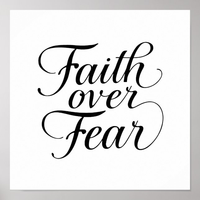 Modern Spiritual Faith Quote Poster (Front)