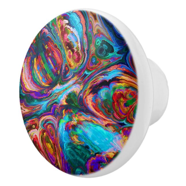 Modern Splash of Paints Ceramic Knob (Right)