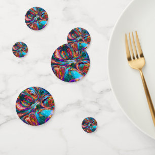 Modern Splash of Paints Confetti