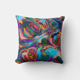 Modern Splash of Paints Cushion