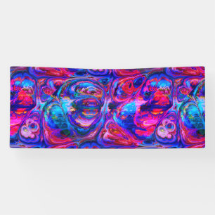 Modern Splash of Purple Hue Paints Banner
