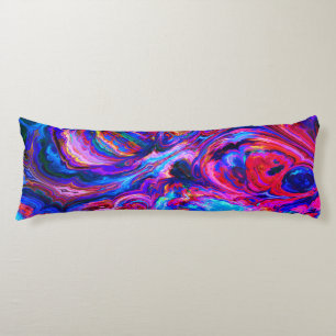 Modern Splash of Purple Hue Paints Body Cushion