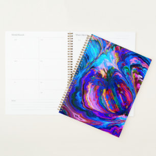Modern Splash of Purple Hue Paints Planner