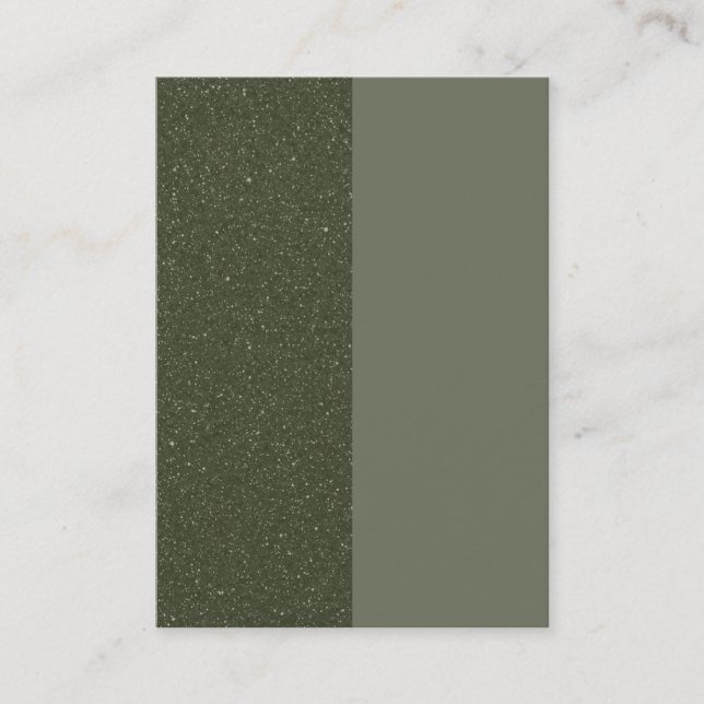 Modern Split Moss Green Discount Card – Customise (Front)