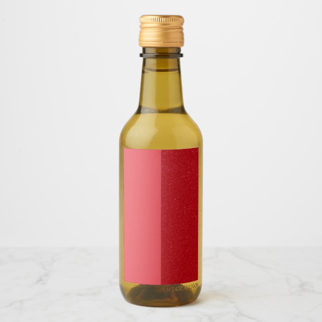Modern Split Tomato Red Bottle Labels – Customise (Front)