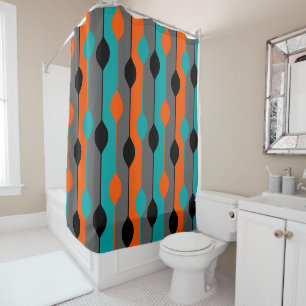 Modern Spooning Shower Curtain