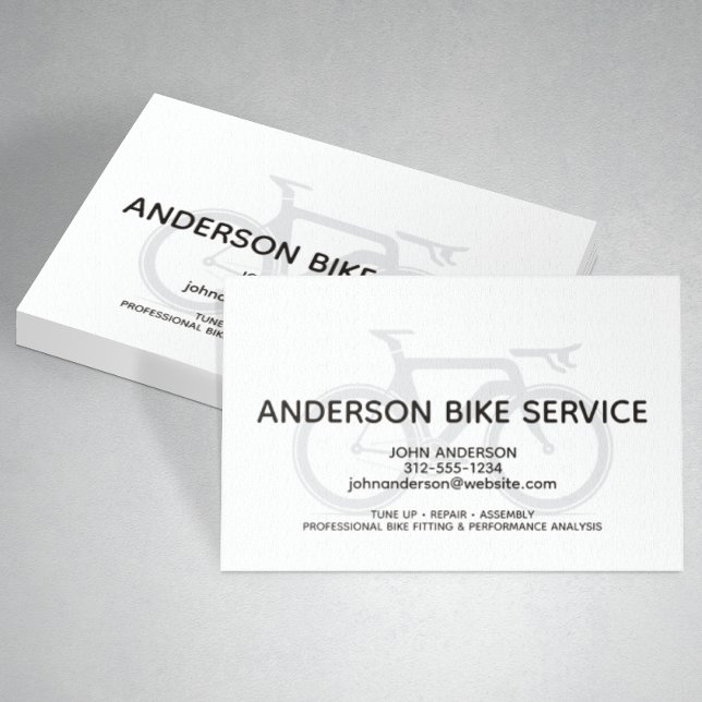 Modern Sport Bike Repair Maintenance Coaching Business Card (Creator Uploaded)