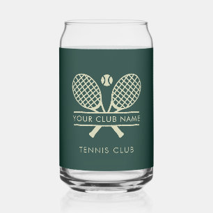 Modern Sport Club Name Tennis Team Swag Custom Can Glass