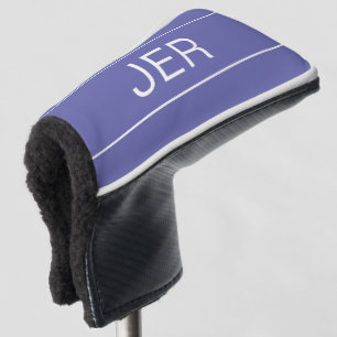 Modern Sports Blue Monogrammed Golfer Golf Head Cover