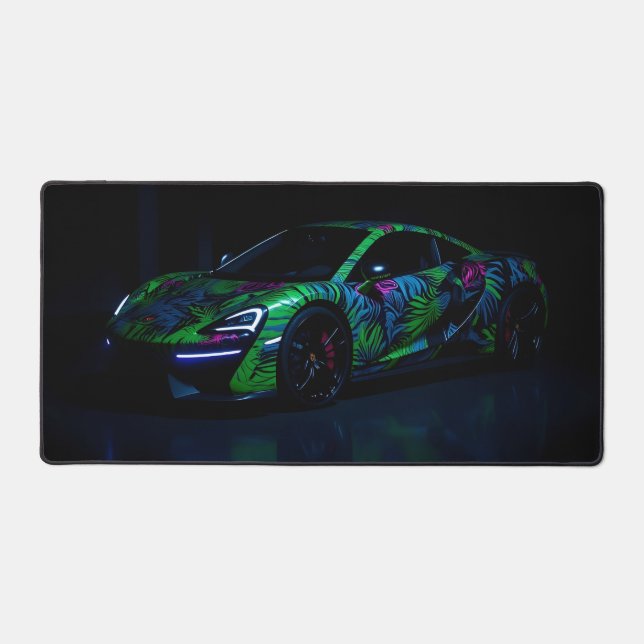 Modern Sports Car Desk Mat (Front)