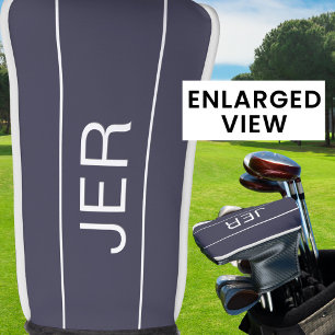 Modern Sports Monogrammed Blue Classic Club Golf Head Cover