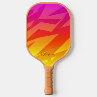Modern Sporty Energetic Pop Art Aesthetic Pickleball Paddle
