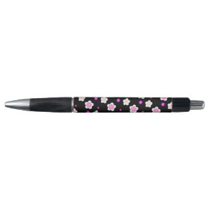 Modern Spring aqua gradient purple flora pattern