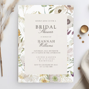 Modern, spring Bridal Shower Invitation