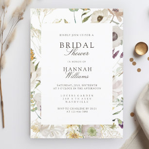 Modern Spring Bridal Shower Invitation