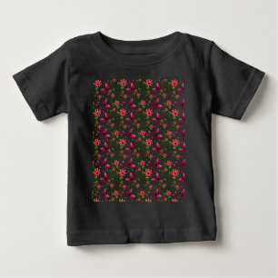 Modern Spring Garden Butterfly Floral gift Baby T-Shirt