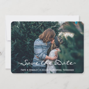 Modern Spring Paisley Floral Photo SAVE THE DATE