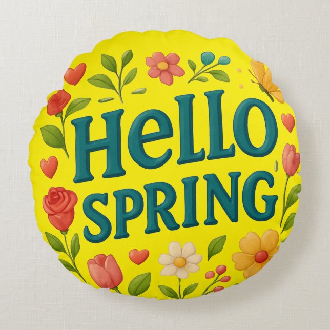 Modern Spring  Round Cushion (Front)