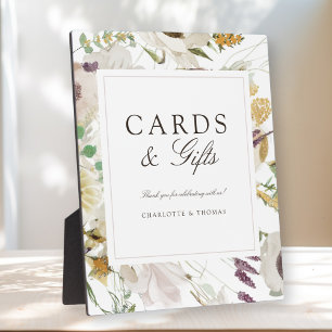 Modern Spring Wedding Cards & Gifts Plaque