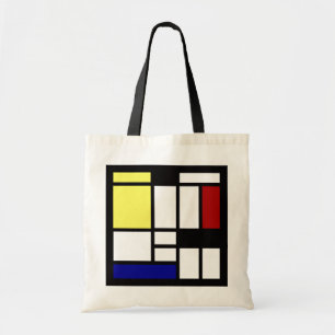 Modern square art tote bag