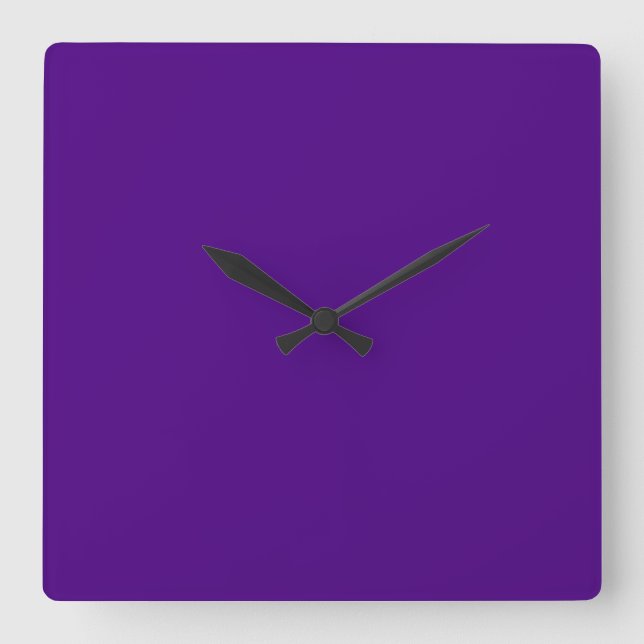 Modern Square Silent Wall Clock (Front)