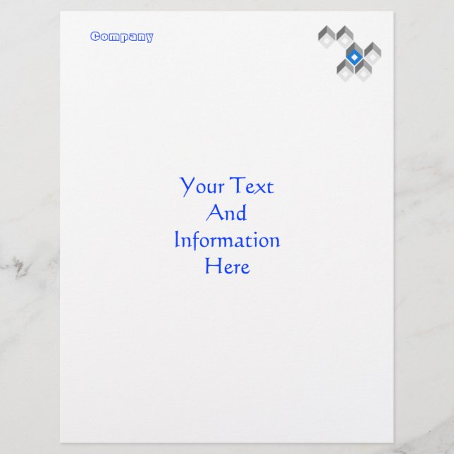 Modern Squares Letterhead (Front)