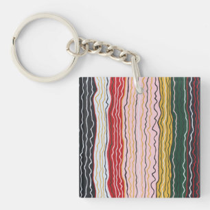 Modern Squiggles 2 Keychain