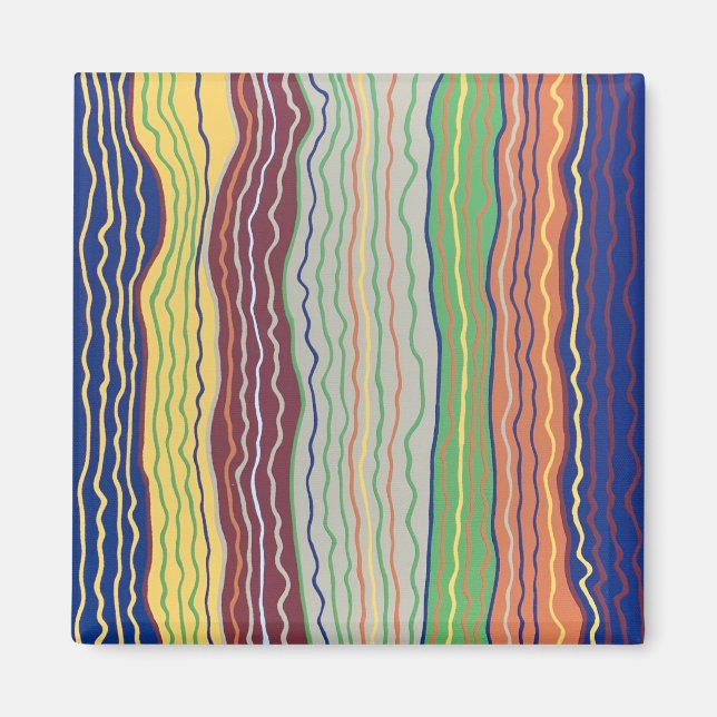 Modern Squiggles 3 Magnet (Front)
