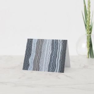 Modern Squiggles 5 Blank Note Card
